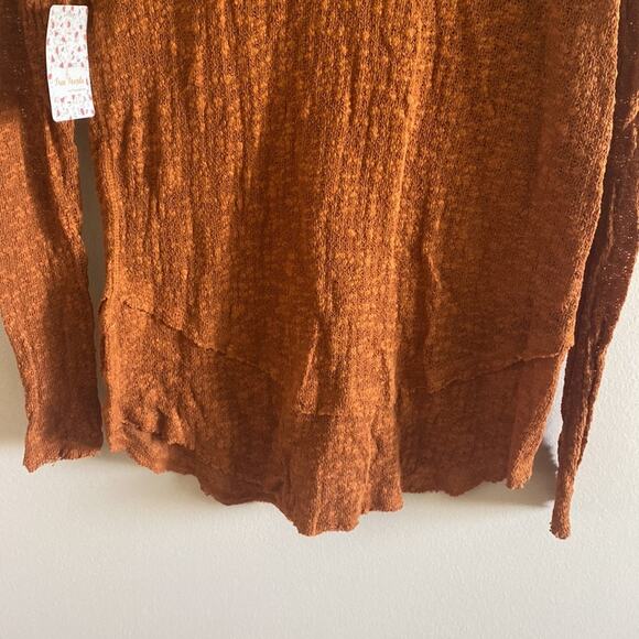 NWT Free People Ocean Air Hacci Top Knit V Neck Small - Picture 6 of 11